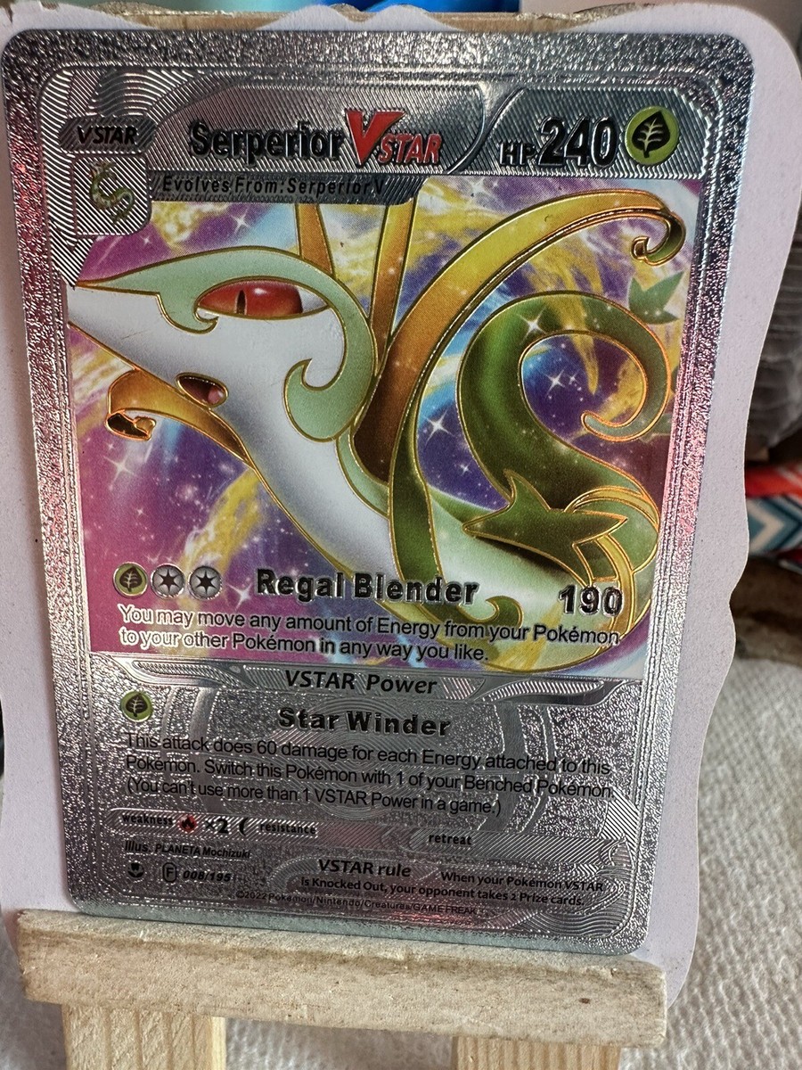 Serperior VSTAR Regal Blender Hp240 Foil Fan Art Card NM | eBay
