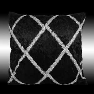 black silver cushions