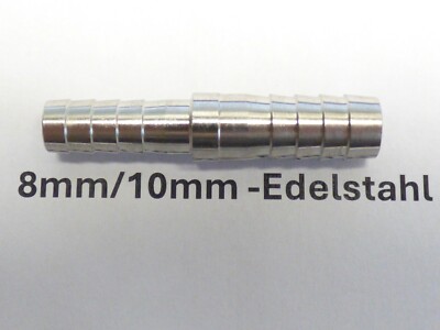 Reduzierstück Aus 304 Edelstahl – 8 Mm Auf 6 Mm Schlauchverbinder – Leckagefrei & Stabil – 2 Stück – Für Wasser, Luft & Co.