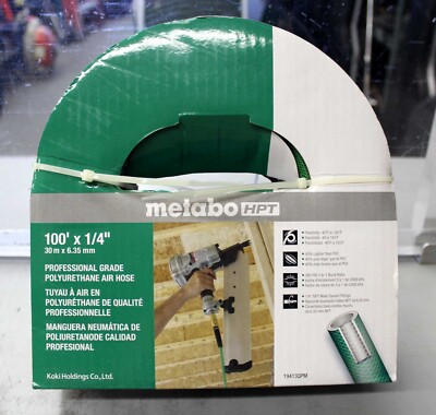 METABO HPT 100' X 1/4'' PROFESSIONAL GRADE POLYURETHANE AIR HOSE BRAND NEW