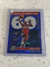 2020-21 Contenders Optic Bradley Beal Playing the Numbers Game Blue Cracked Ice