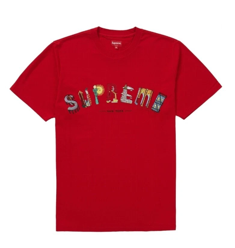Tee shirt rouge Supreme City Arc (taille XL) flambant neuf scellé SS19 