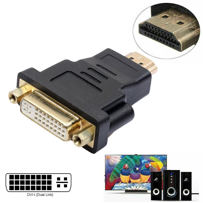 SELIACR Adattatore DVI A HDMI, 24 5 Bidirezionale Adattatore Da DVI - Foto 10