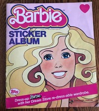 VTG 1983 MATTEL FIGURINE PANINI TOPPS BARBIE Sticker Album 130 stickers