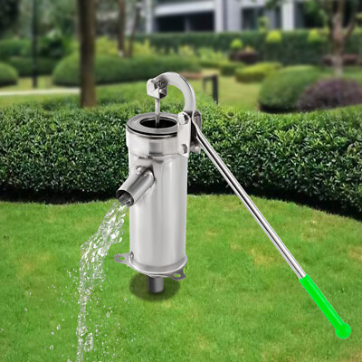 Hand Well pump Manual Deep Water Pump SU202 Stainless Steel Handheld Press 32mm