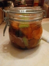 Retired NATURE'S PRESERVES WHITE BARN CANDLE CO~ ARC FRANCE JAR RARE!!!