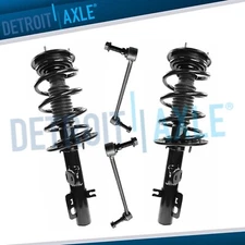 AWD Front Struts w/ Coil Spring Assembly Sway Bars Kit for 2010 2011 Ford Taurus
