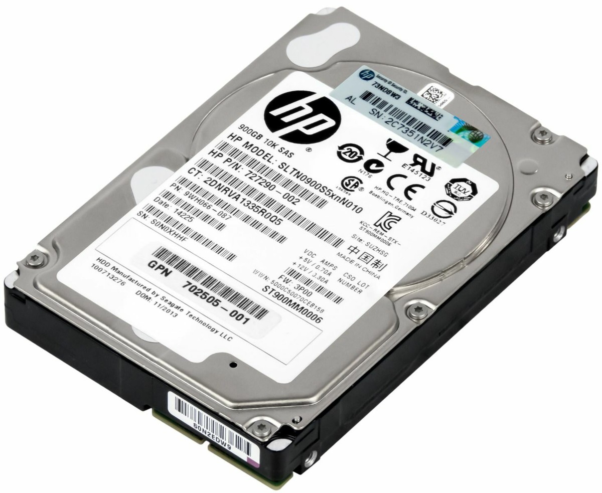 Hard Drive HP 727290-002 900GB 10000RPM 64MB SAS-2 Hard Drive HP 727290-002 900GB 10000RPM 64MB SAS-2