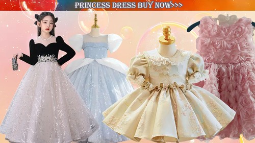 Princess Blue Dress Girls Cosplay Elegant Outfit Evening Gowns Formal Costumes - Picture 6 of 13