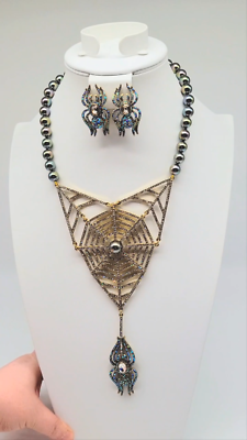 Heidi Daus Sticky Fingers Aurora Borealis Swarovski Crystal Spider ...