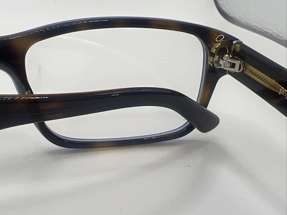 PRADA VPR 16M 55/16 ZXH-1O1 140 brown rectangular men's eyeglass