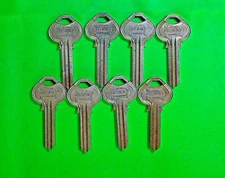 CORBIN RUSSWIN ORIGINAL KEY BLANKS   N26  6 PIN,  LOT OF (8),  LOCKSMITH