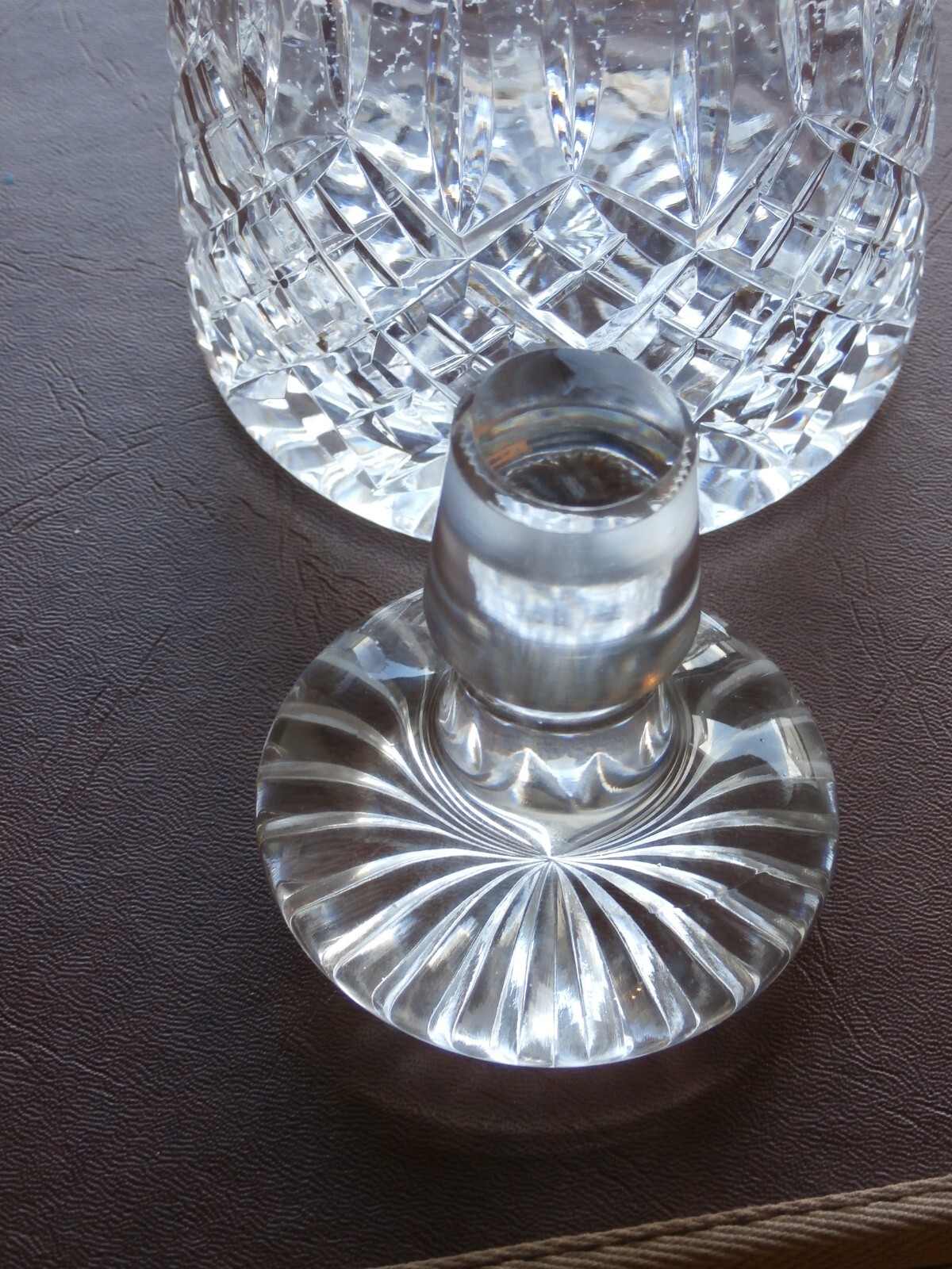 Lovely Vintage Cut Crystal Decanter eBay