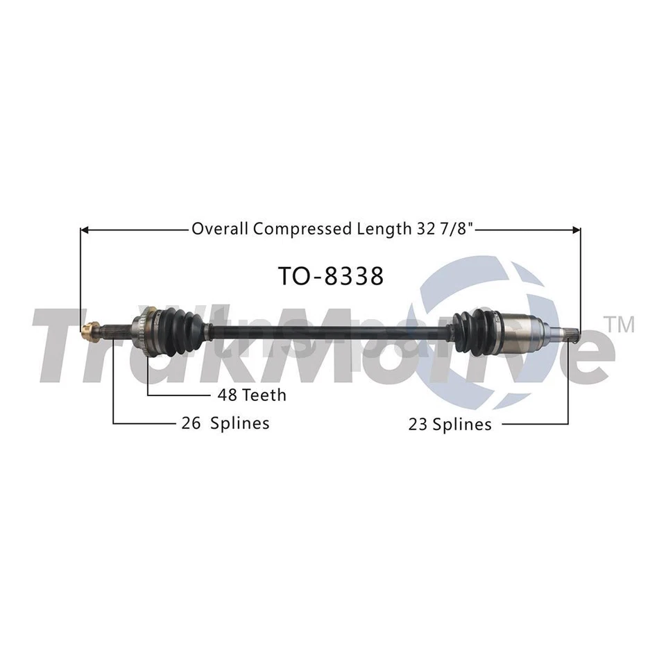 4X CV AXLE & WHEEL BEARING KIT For Toyota Venza 2009 2010 2011 2012 2013 2014 — 第 2/4 张图片