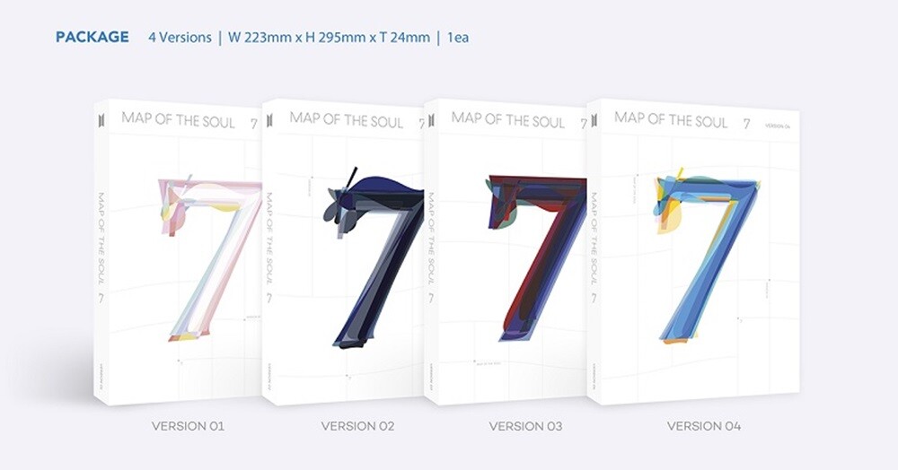 BTS MAP OF THE SOUL : 7 Album Ver.1 CD+Book+M.Book+Lyric+Card+