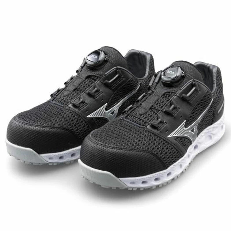 Mizuno Almighty VH51L 80A 27.0 EEE ブラック MIZUNO WORKING Safety Shoes ALMIGHTY VH51L BOA Black F1GA2306 US8