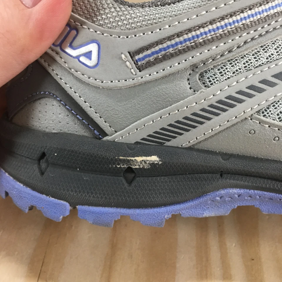 Fila Shoes Womens 9 Northampton Hiking Sneakers Gray Mesh Lace Up Low Comfort - Изображение 4 из 4