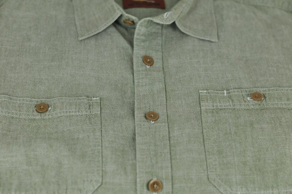 Bob Timberlake Men's Camo Green Outdoors Cotton Shirt L large - Image 3 of 3