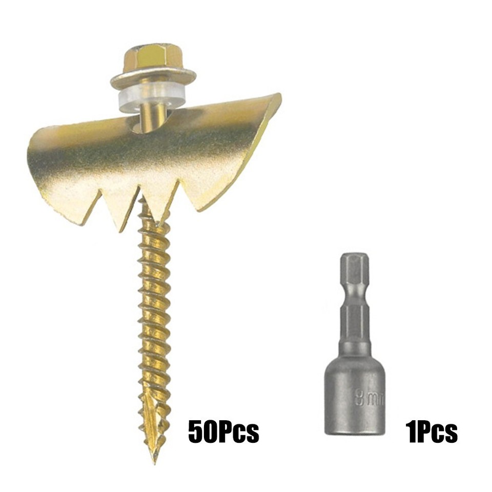 Heavy Duty Wire Fencing Staples 50Pcs Pack for Versatile Fence