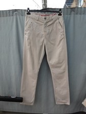 Next Beige Cotton Carrot Fit