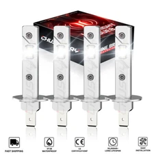 10000K H1 LED Headlight Bulbs Conversion Kit High Low Beam Super Bright White 4X