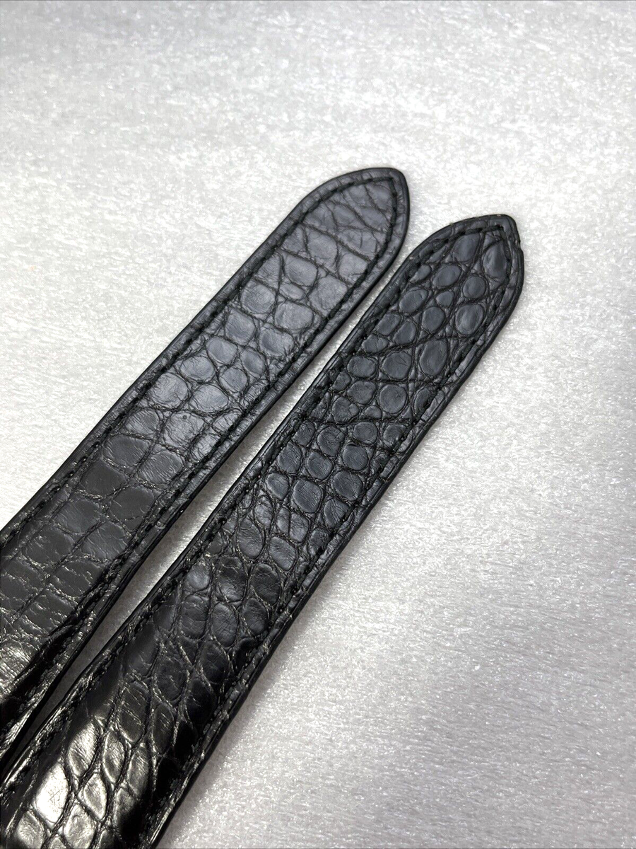 Cartier Watch Strap SANTOS XL 23/18 MM KD4PJT19 Alligator Black