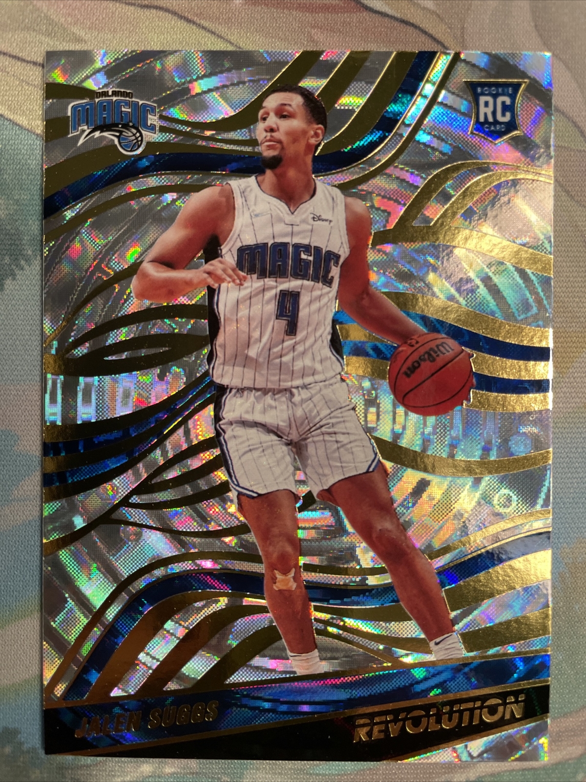 Jalen Suggs 2021-22 Panini Revolution Rookie Fractal RC #126