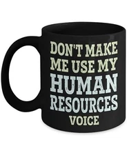 Human Resources Resource HR Manager Director Worker Employee Shout Humor Mom Mug