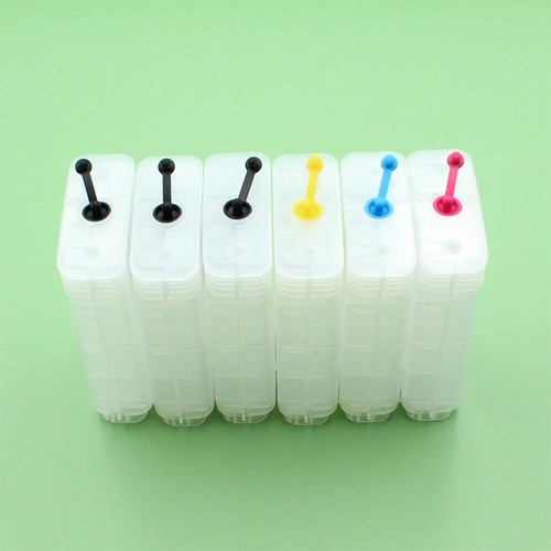6 szt. 280ML 130ML do 727 wkładów atramentowych wielokrotnego napełniania z chipem do HP T920 930 1500 - Zdjęcie 7 z 7