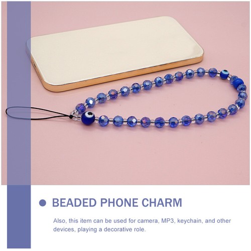 Decorative Phone Strap Bead Lanyard Chain Cellphone Chain Holder - Zdjęcie 3 z 12