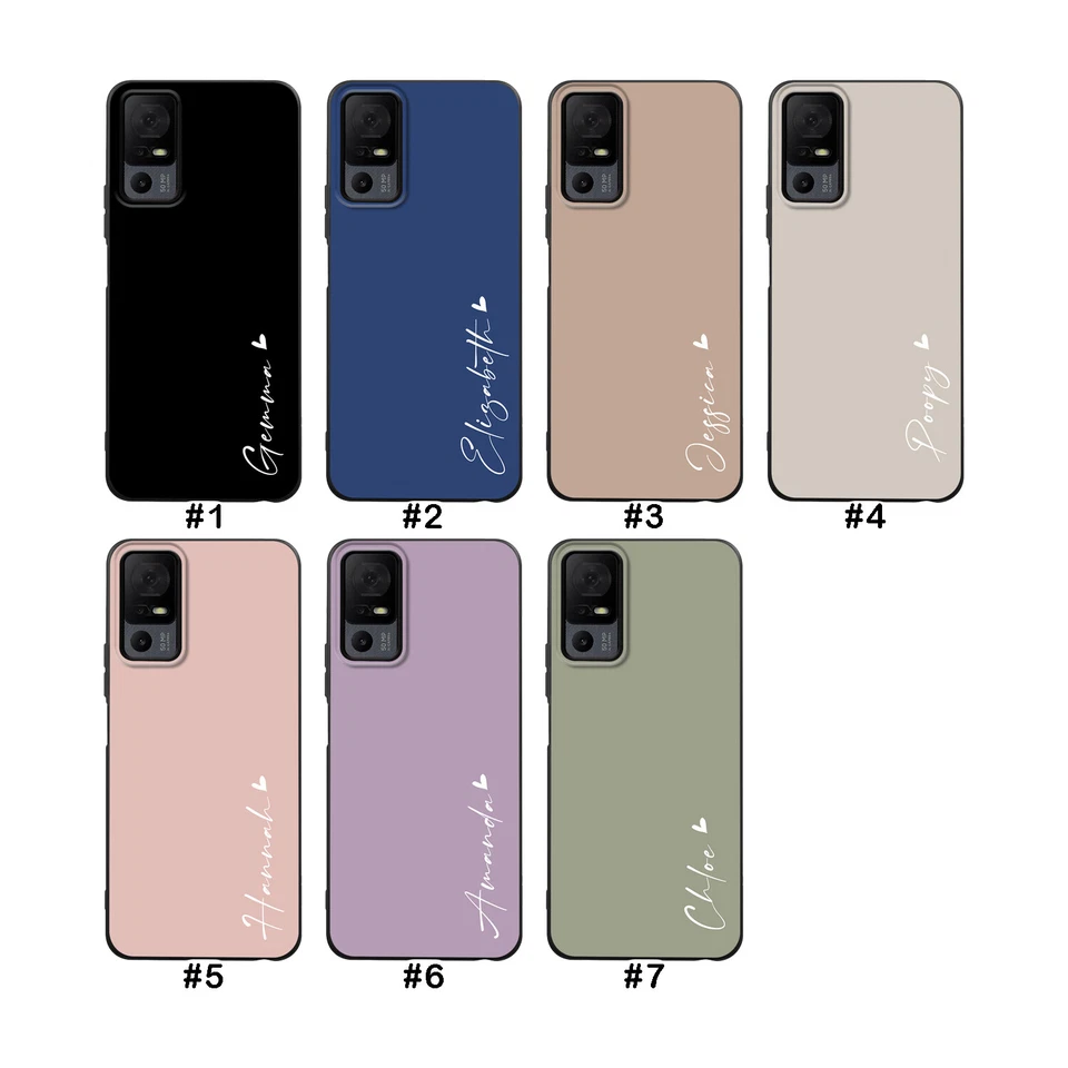 Funda protectora de teléfono con patrón personalizado para TCL 40 XE 50 5G 30V T-Mobile Revvl 6 7 Foto 2 de 4