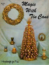 Vintage 1960s CRAFTS PATTERN Book MAGIC WITH TIN CANS HP-114 by Hazel Pearson