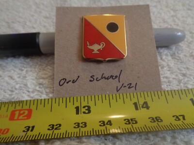 Ordnance School V-21 Unit Crest, DI, DUI (DRAW#E4)