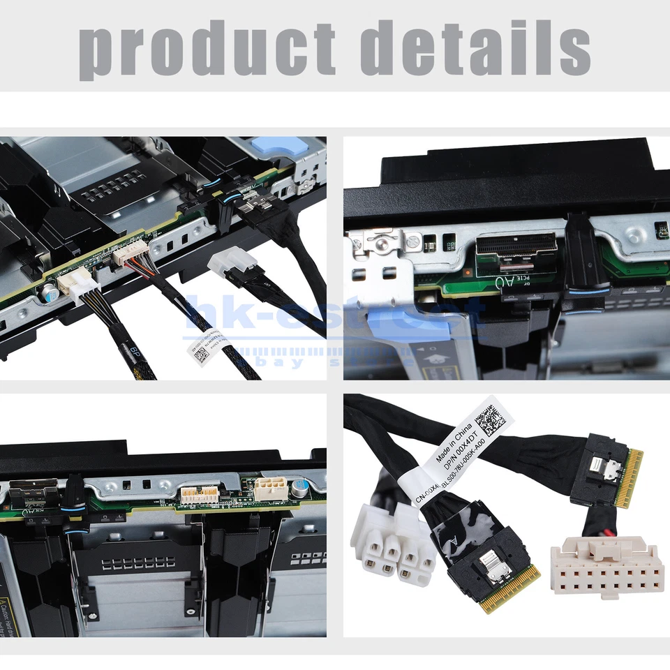 DELL POWEREDGE R740xd SERVER 4 NVMe PCIe EXTENDER EXPANSION CARD & CABLE 4X2.5 - Изображение 2 из 4