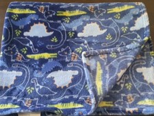 Baby Starters Dinosaur Aligator Blanket Orange Blue Green Security Lovey 30" 40"