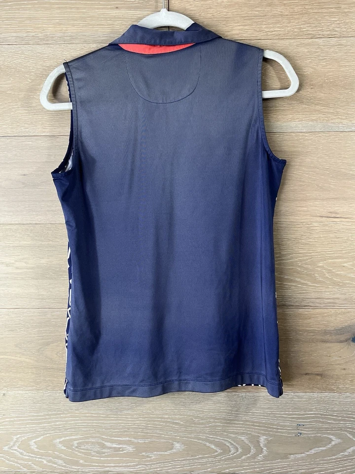 Camiseta sin mangas de golf EP Pro Tour Tech para mujer talla pequeña floral Foto 4 de 4