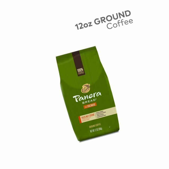Panera Hazelnut Crème Ground Coffee Flavored Bagged 12oz 12 Ounce for