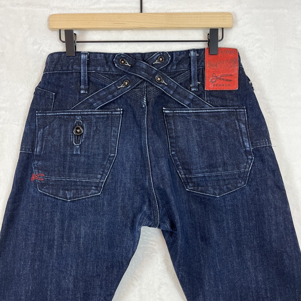パンツ DENHAM CROSSBACK CARROTFIT MIJZIGBKV W31 Denham Men's Crossback Mijosorev Jeans 174 of 320 Made in Japan