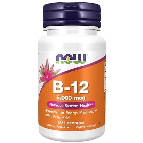 NOW FOODS Vitamina B-12 5000mcg 60 Pastillas Foto 4 de 4