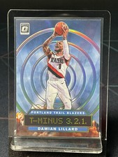 2019-20 Damian Lillard Panini Donruss Optic T-Minus 3, 2, 1 Silver Holo Prizm