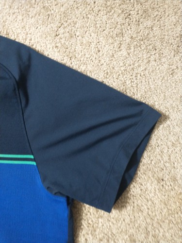 Under Armour Polo Shirt Mens Large Blue Golf Golfer Casual Adult - Picture 3 of 12
