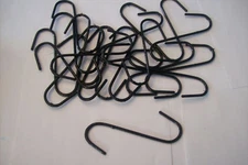 20pcs S HOOKS WITH BLACK METAL 5" PLANT HANGERS
