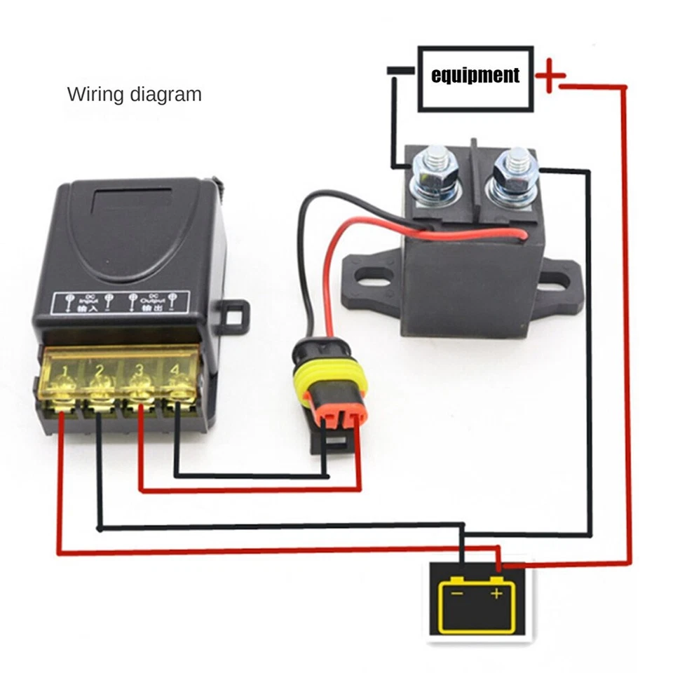 Wireless Remote Car Battery Disconnect Kill Master Switch Power Isolator System# — 第 4/4 张图片