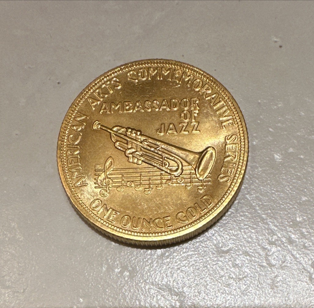 1982 US Mint Louis Armstrong Commemorative 1 Troy Ounce 90% Gold