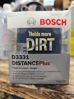 D3331 BOSCH Distance Plus High Performance Oil Filter 75-18 Chevy (Tap Desc)