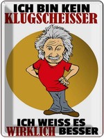 Blechschild 40X30 Cm Ich Bin Kein Klugscheisser Spruch Zitat Deko Geschenk Metal