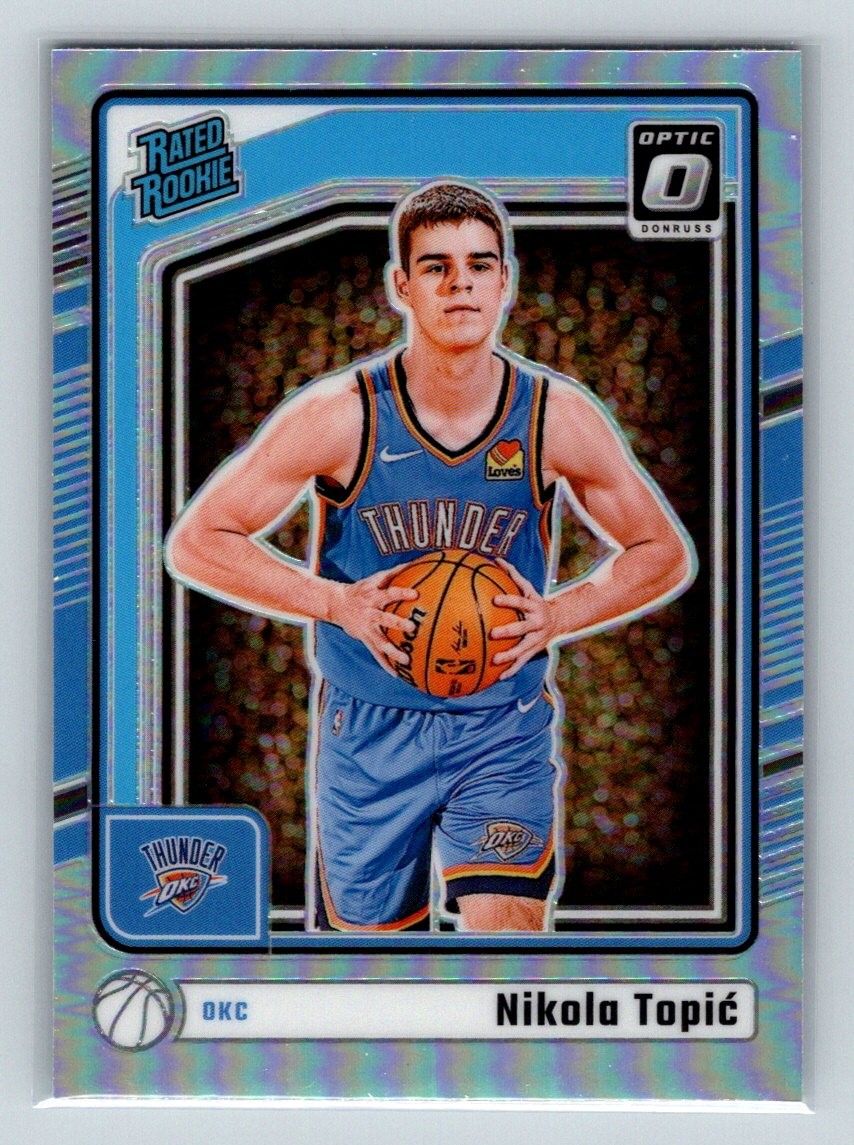 2024-25 Donruss Optic #278 Nikola Topic Holo Rated Rookie