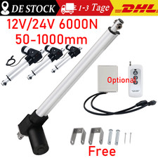 12V 24V 6000N Elektrischer Linearantrieb 50mm 600mm 1000mm Linear Actuator Motor