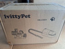 lvittyPet Dog Grooming Kit, Pet Grooming Vacuum Suction 99 Pet Hair-Black