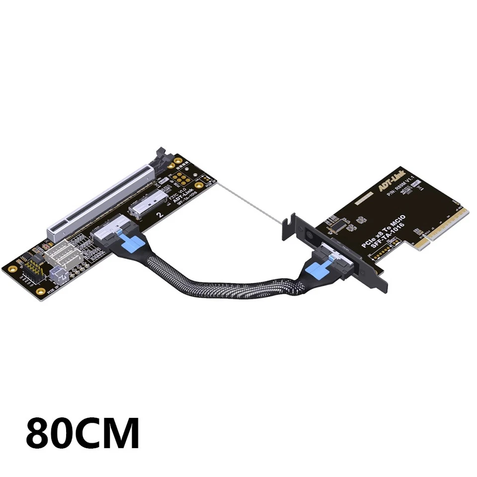 PCIe 4.0 x8 to SFF-TA-1016 adapter card MCIO chassis external support 2U4U - Image 4 of 4